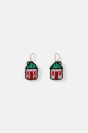 Gorman NZ - Little House Beaded Earrings - multi