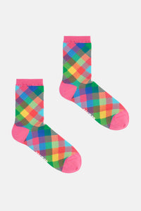 Gorman NZ - Little Checks Mesh Socks W - multi