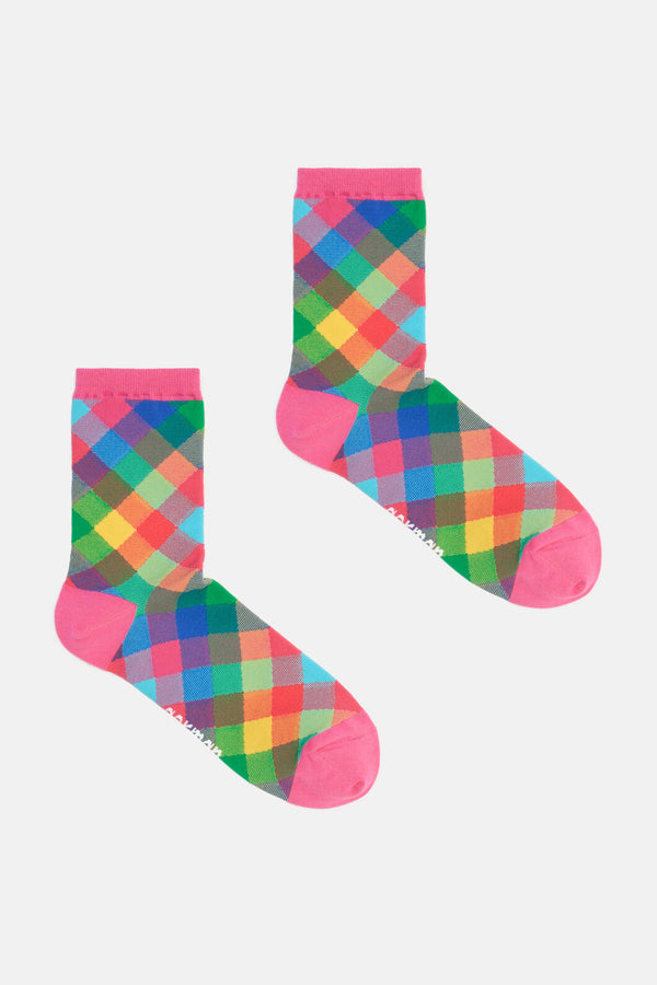 Gorman NZ - Little Checks Mesh Socks W - multi