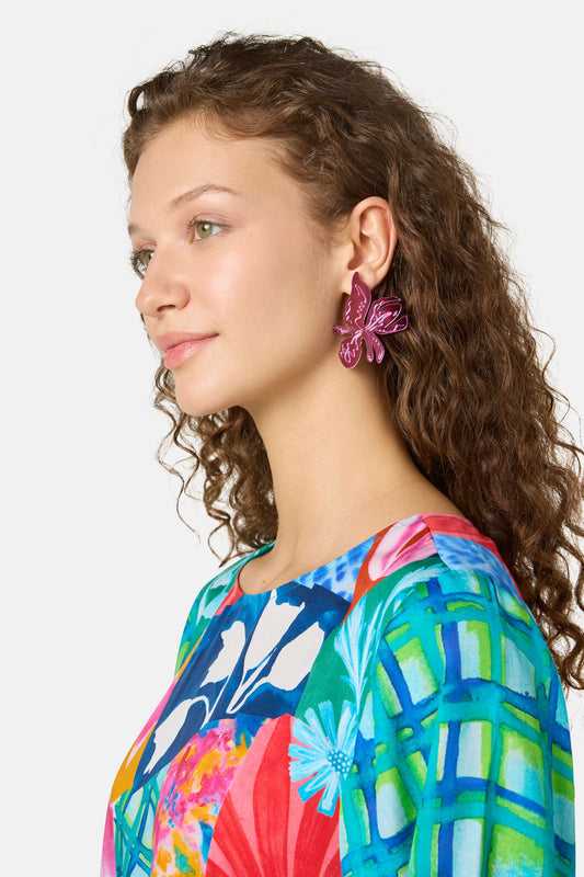 Gorman NZ - Montage Earrings - pink