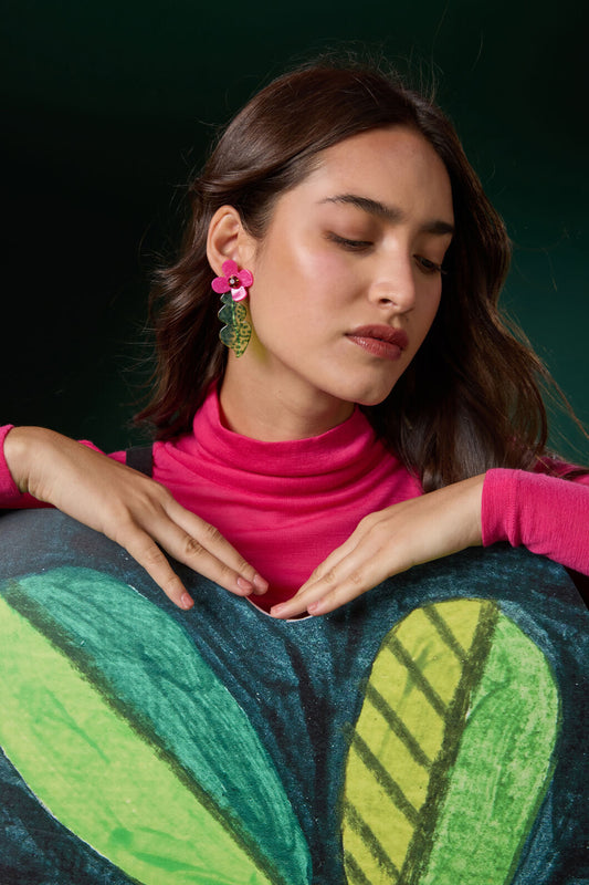 Gorman NZ - Metamorphosis Flower Earrings - multi