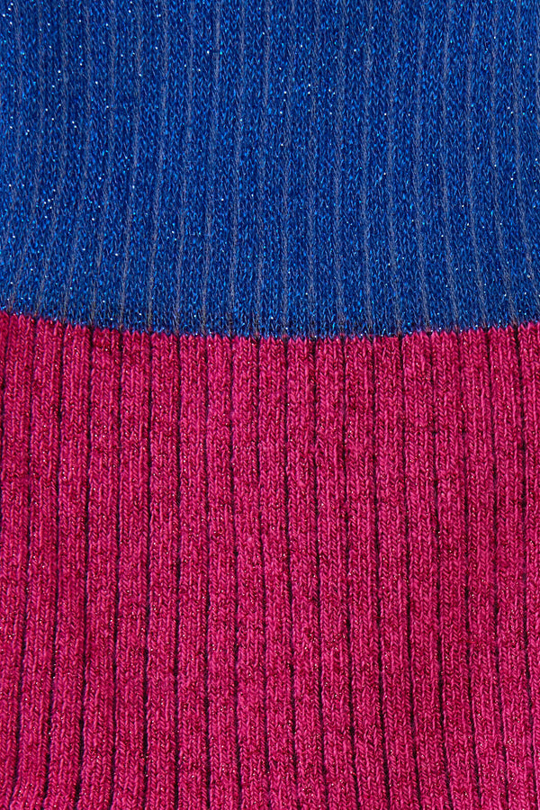 Gorman NZ - Macey Rib Lurex Fuchsia Crew W - multi
