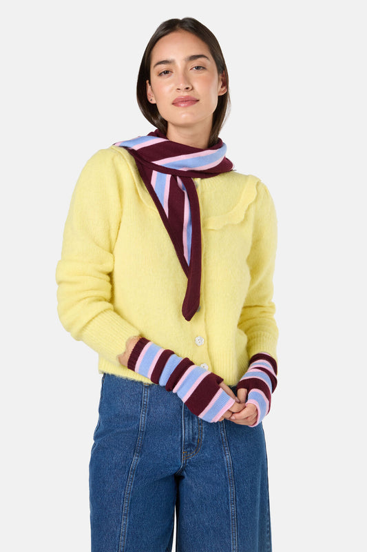 Gorman NZ - Seedlings Triangle Scarf - stripe