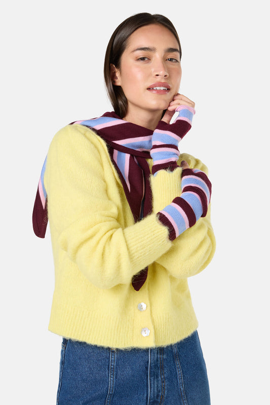 Gorman NZ - Seedlings Wrist Warmers - stripe