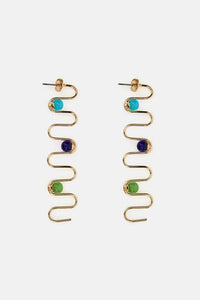 Gorman NZ - Squiggle Earrings - multi