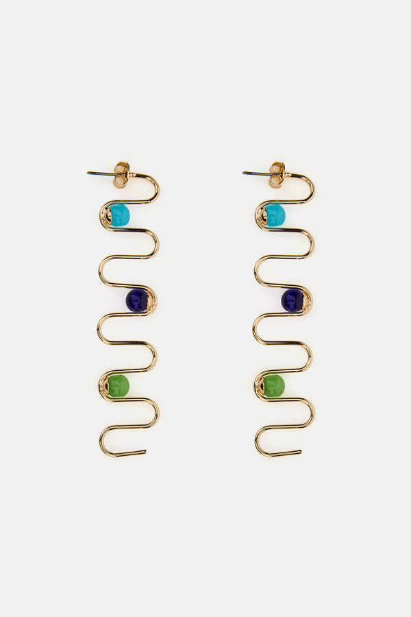 Gorman NZ - Squiggle Earrings - multi