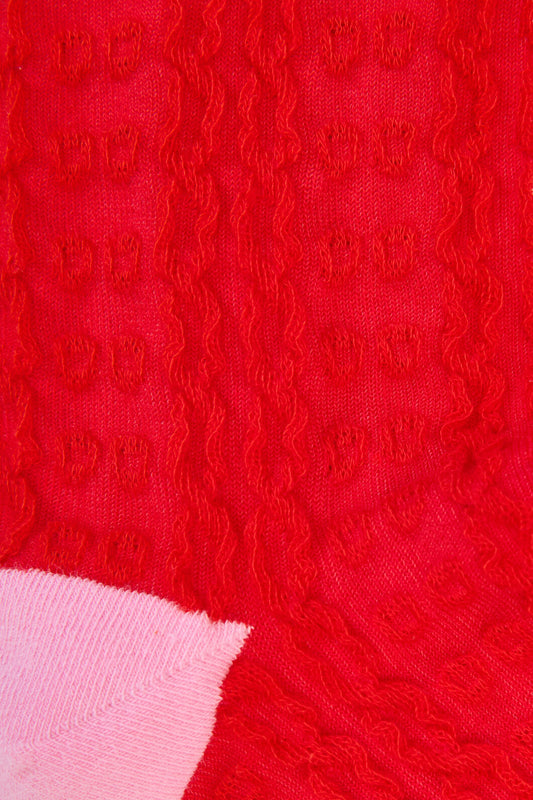 Gorman NZ - Wiggle Pointelle Sock Red - red