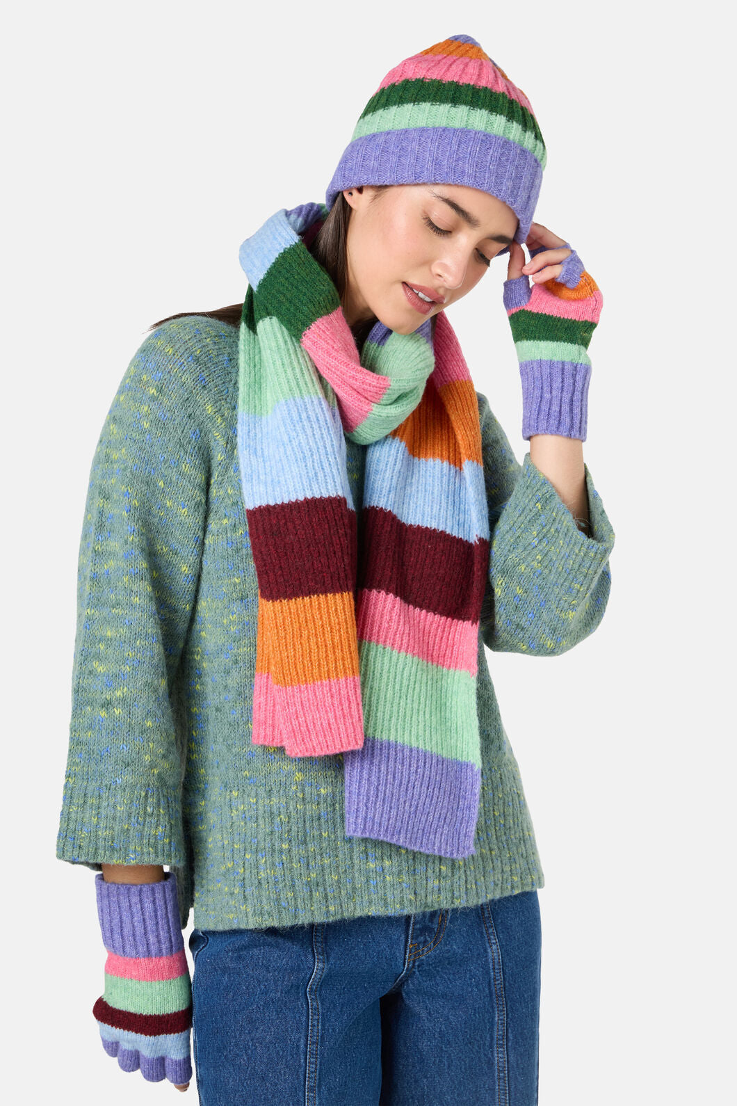 Gorman NZ - Palette Pop Beanie - stripe