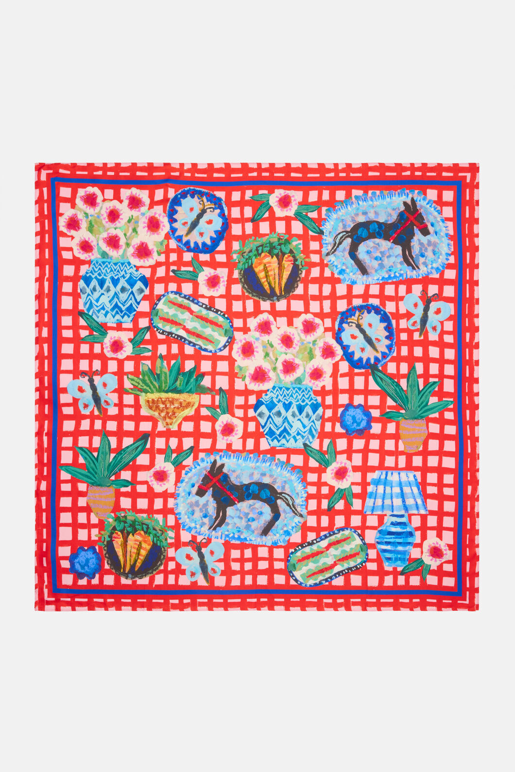 Gorman NZ - Garden Table Square Scarf - print