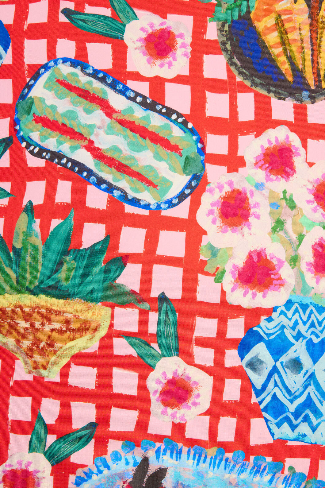 Gorman NZ - Garden Table Square Scarf - print