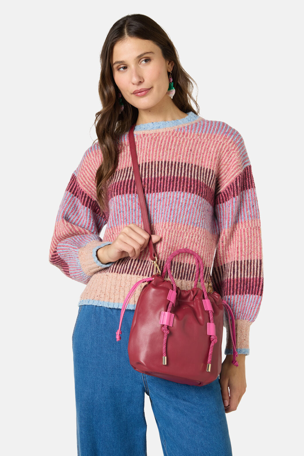 Gorman NZ - Camel Crossbody Maroon - maroon