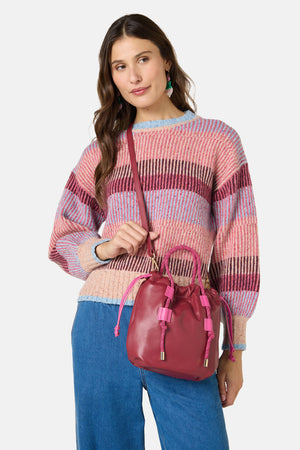 Gorman NZ - Camel Crossbody Maroon - maroon