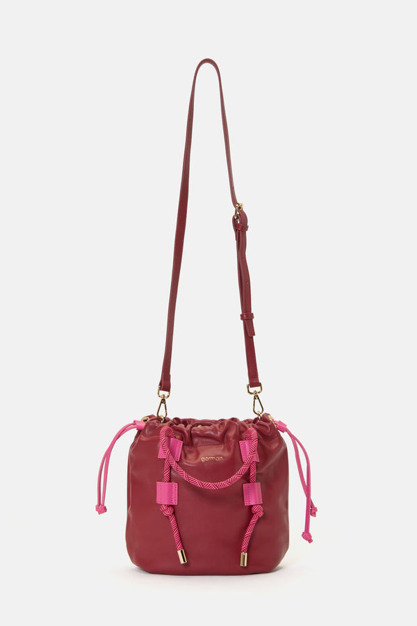 Gorman NZ - Camel Crossbody Maroon - maroon