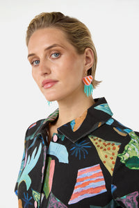 Gorman NZ - Agate Beaded Earrings - multi