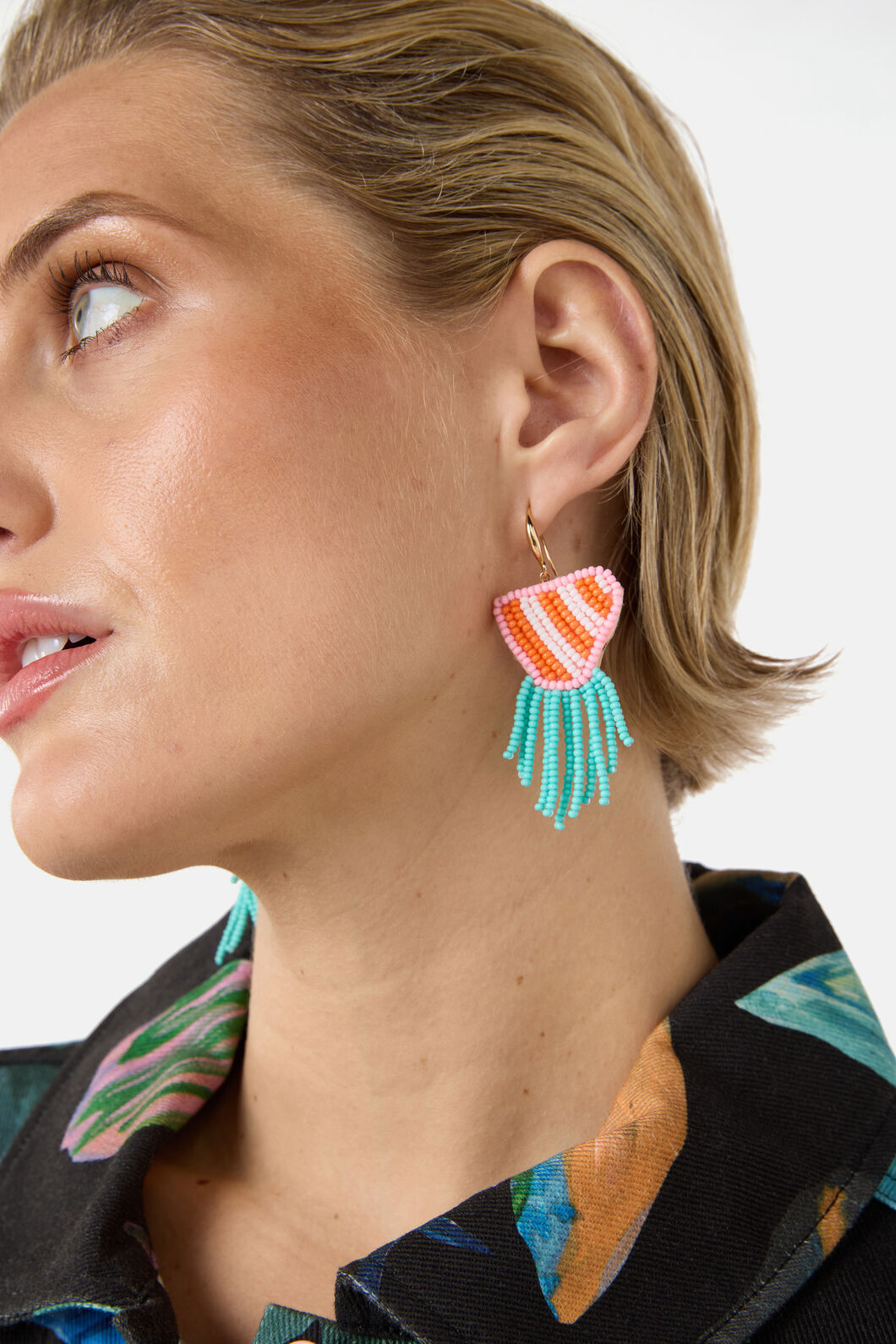 Gorman NZ - Agate Beaded Earrings - multi