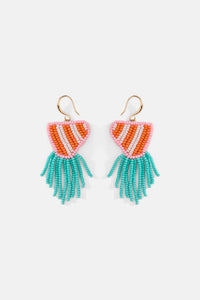 Gorman NZ - Agate Beaded Earrings - multi