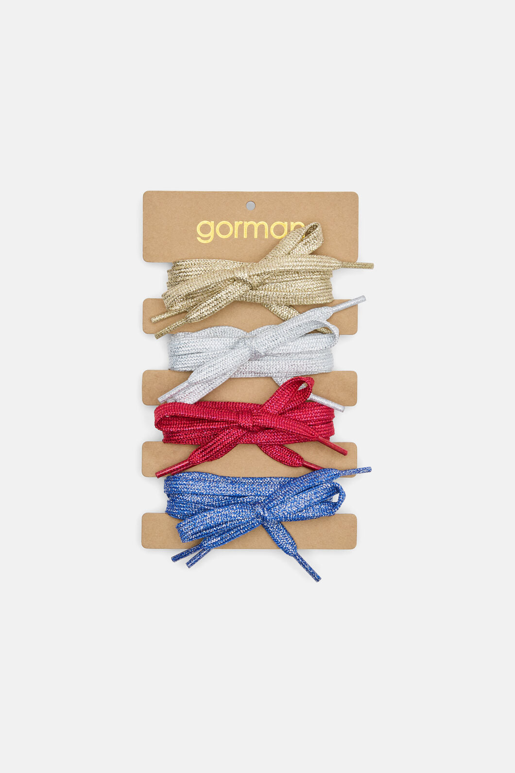 Gorman NZ - Tied Up Shoelaces Set 4 - multi