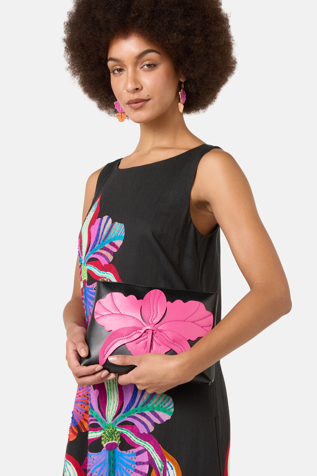 Gorman NZ - Orchid Leather Clutch - multi
