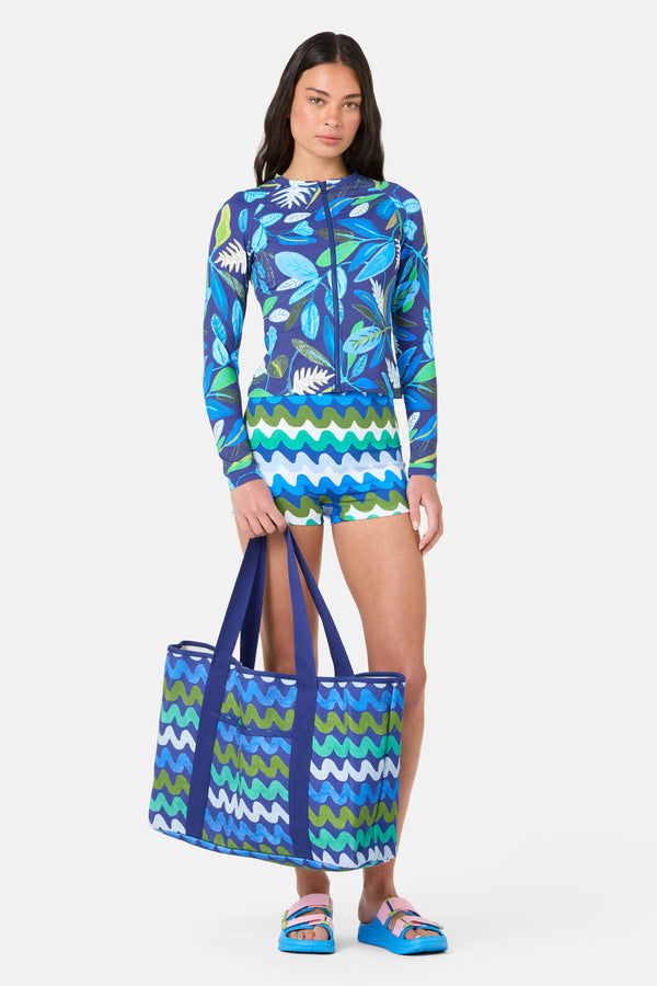Gorman NZ - Blueprint Waves Beach Tote - print