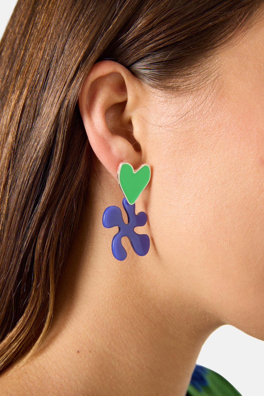 Gorman NZ - Paper Collage Earrings - multi