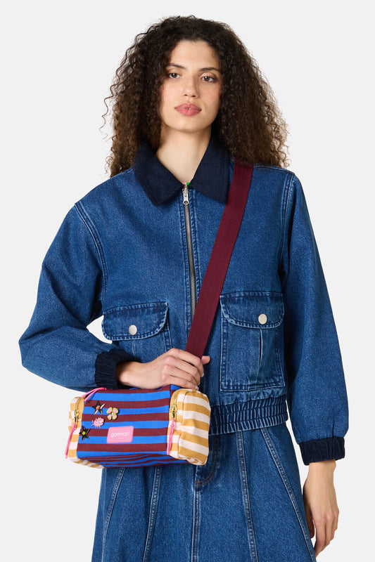 Gorman NZ - Ballet Stripe Crossbody Bag - multi