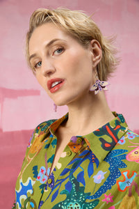 Gorman NZ - Moth Earrings - multi