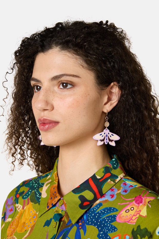 Gorman NZ - Moth Earrings - multi