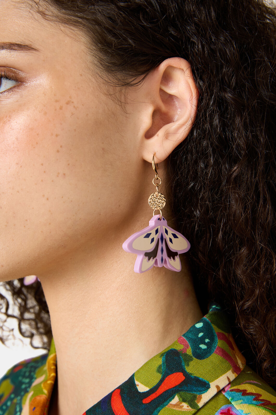 Gorman NZ - Moth Earrings - multi
