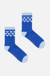 Gorman NZ - Betsy Wool Socks Blue - blue