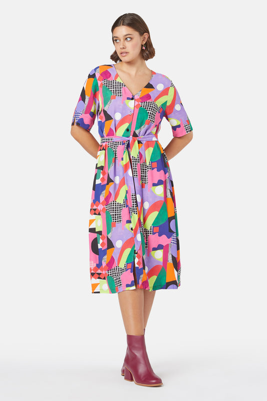 Gorman NZ - Tales Of Tiles Long Dress - print