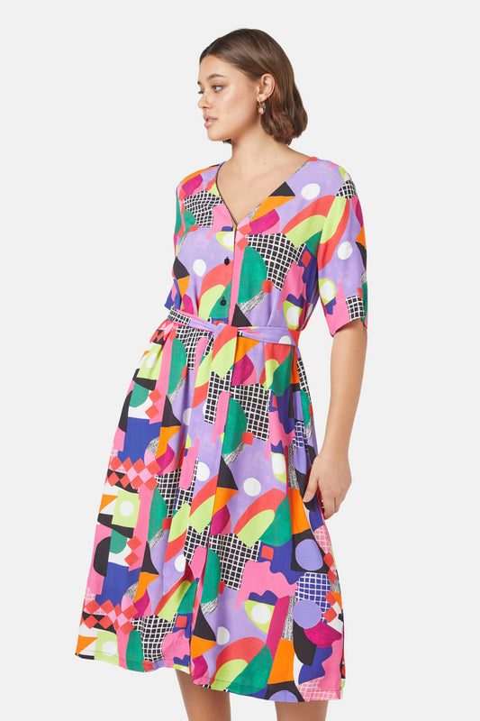 Gorman NZ - Tales Of Tiles Long Dress - print