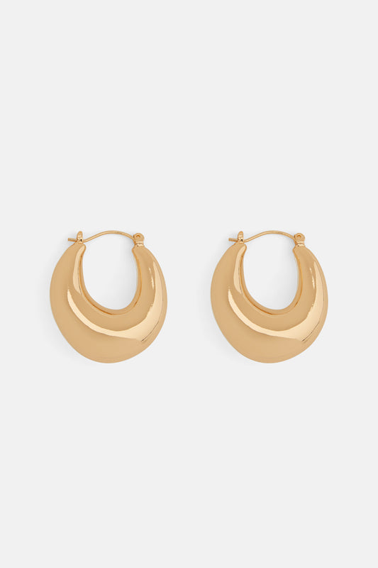 Gorman NZ - 2 Tone Hoop Earrings - gold-silver