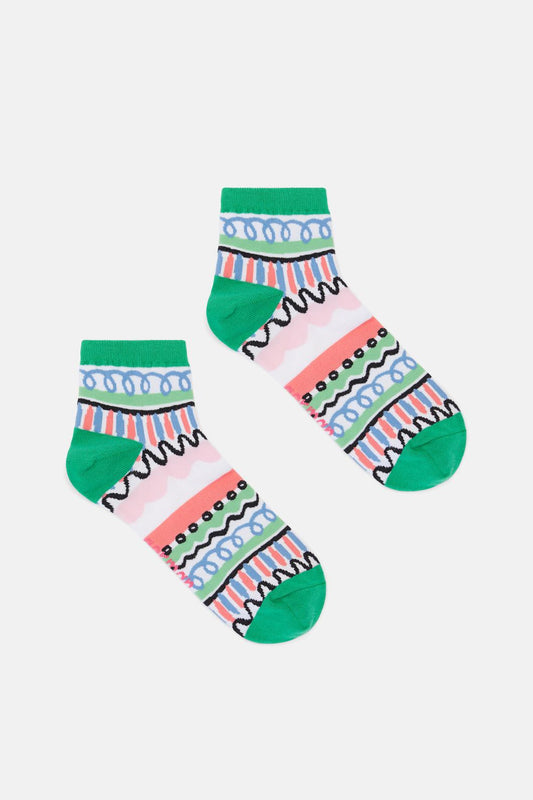 Gorman NZ - Plate Stripe Ankle Sock - multi
