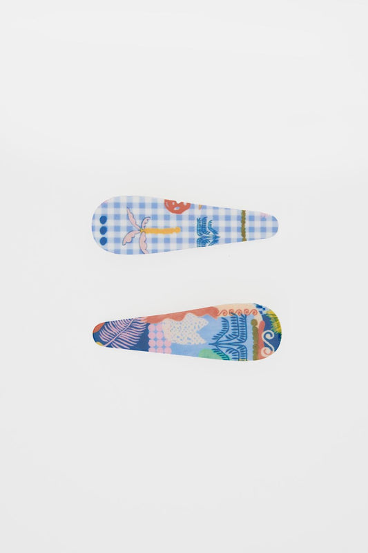 Gorman NZ - Palmetto Hair Clip Set 2 - print
