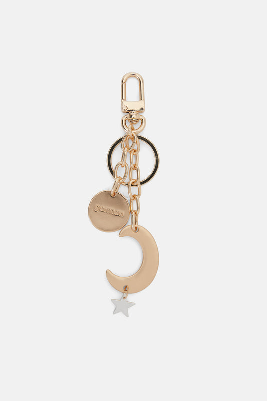 Gorman NZ - Moon Star Key Ring - gold-silver