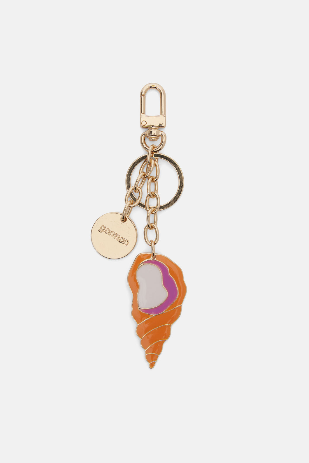 Ochen Key Rings Orange Shell Key Ring – Gorman NZ