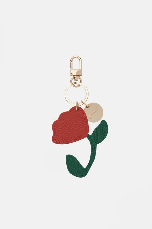 Gorman NZ - Red Flower Key Ring - multi