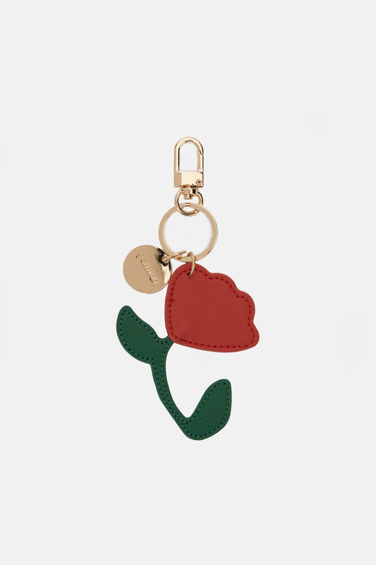 Gorman NZ - Red Flower Key Ring - multi