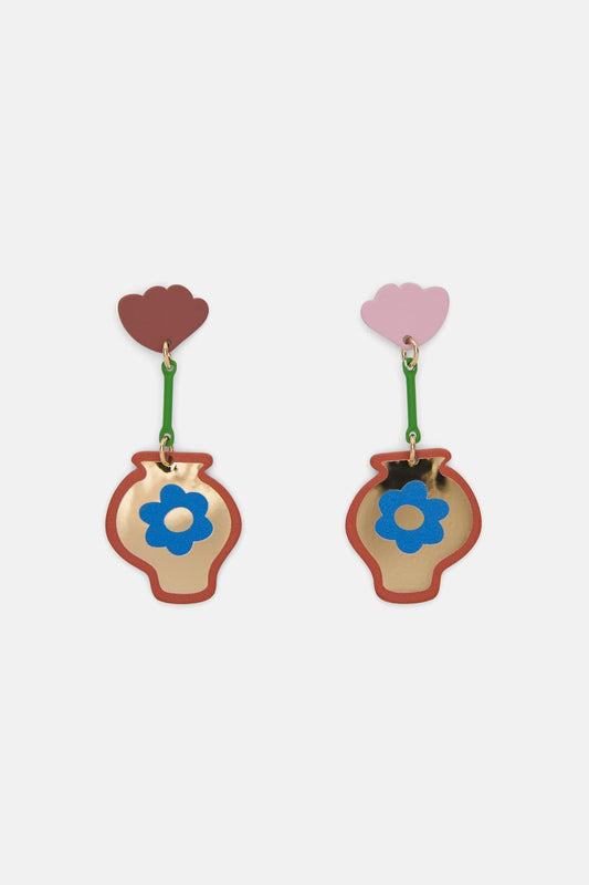 Gorman NZ - Flower Vase Earring - multi