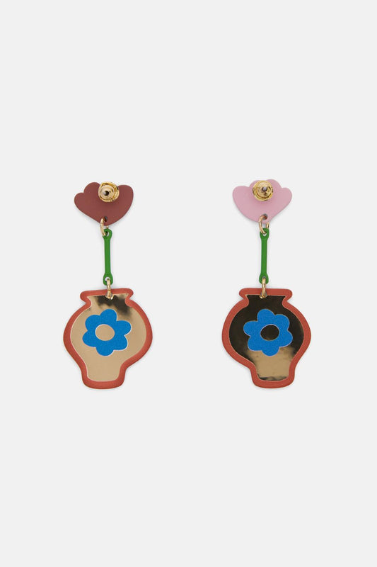 Gorman NZ - Flower Vase Earring - multi