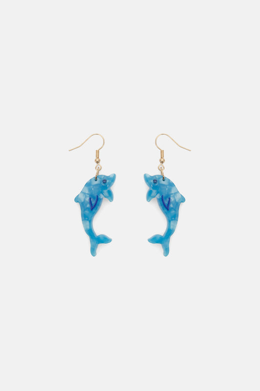 Gorman NZ - Dolphine Earring - blue