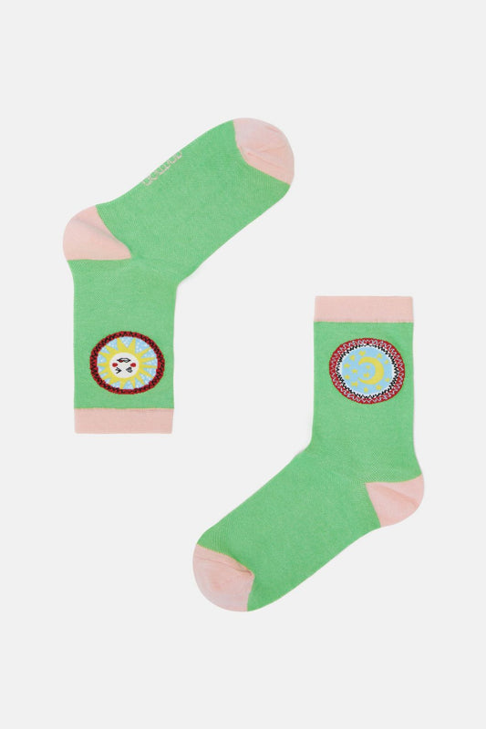 Gorman NZ - Green Plate Mesh Sock - multi
