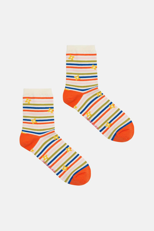 Gorman NZ - Flower Stripe Sock - multi