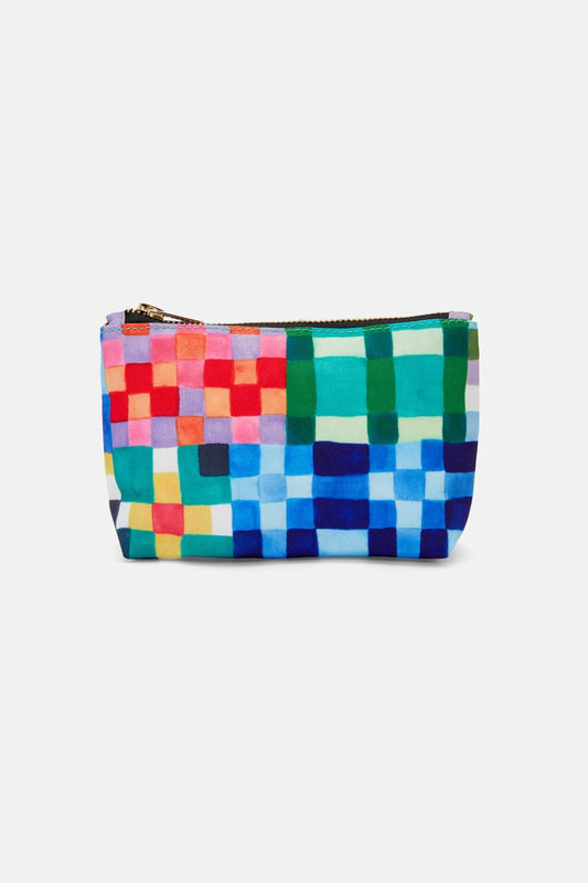 Gorman NZ - Gingham Travel Purse - print