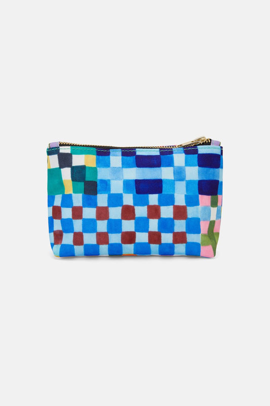 Gorman NZ - Gingham Travel Purse - print