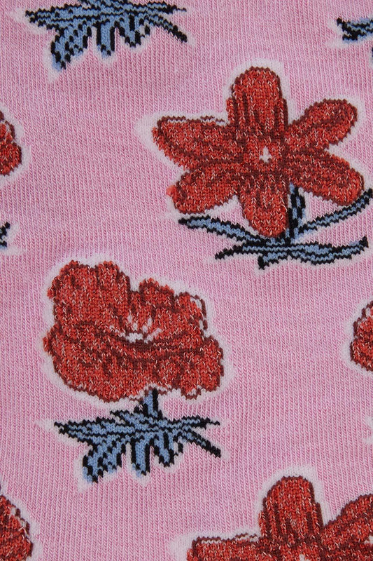 Gorman NZ - Red Flower Sock - multi