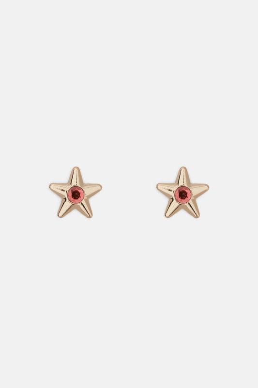 Gorman NZ - Pink Star Earring - gold