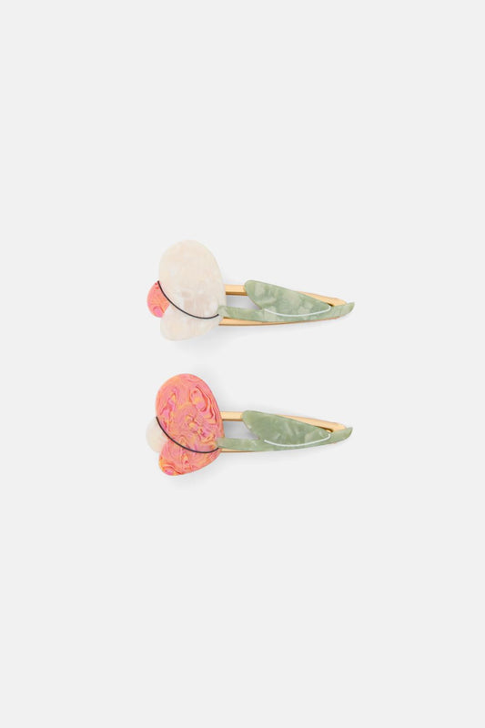 Gorman NZ - Flower Hair Clip Set X2 - multi