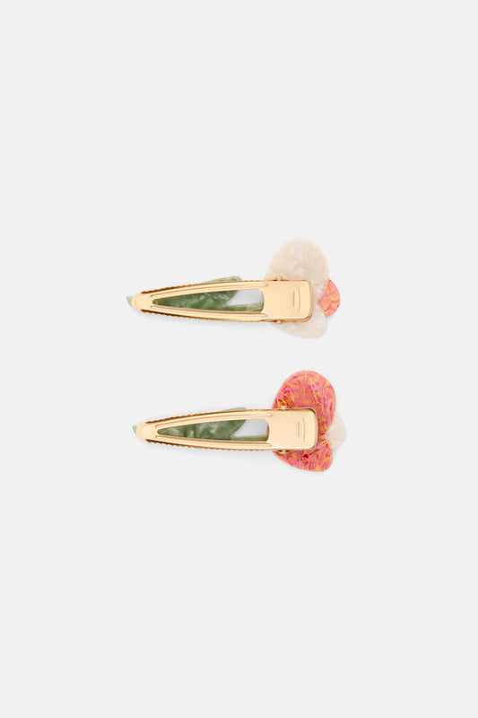 Gorman NZ - Flower Hair Clip Set X2 - multi