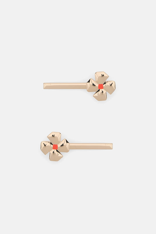 Gorman NZ - Gold Flower Hair Pin S/2 - gold